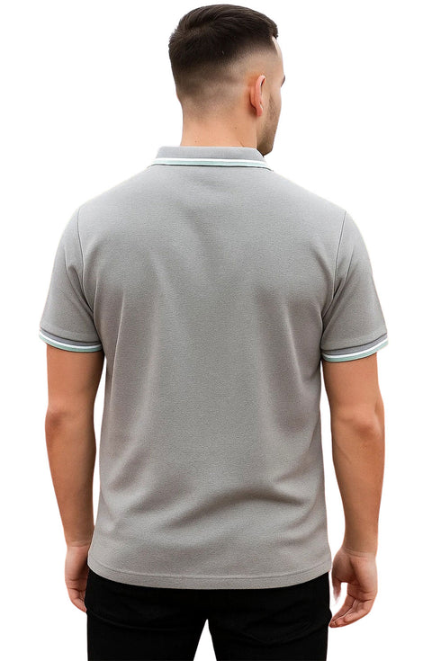 Mens Plain Polo T-Shirt – Firetrap Short Sleeve Pique Golf Casual Tee