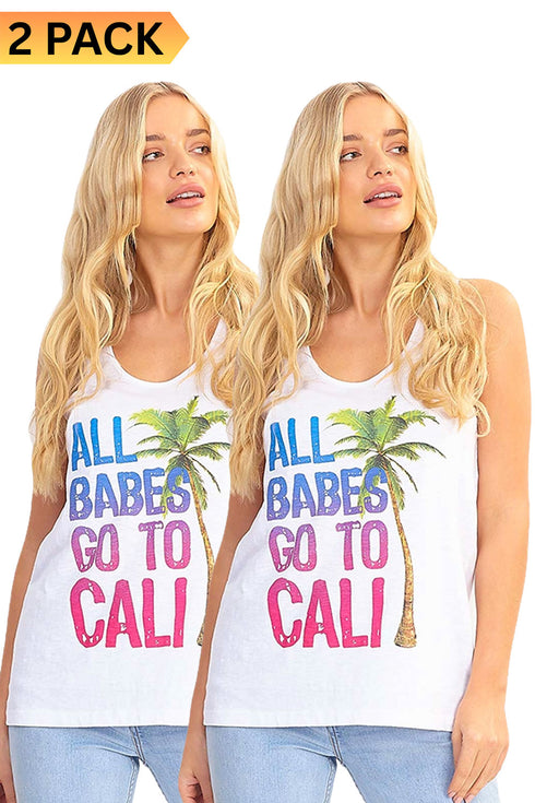 2 Pack Womens Camisole Tank Top