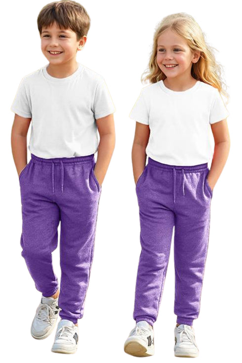 Kids Breathable Fleece Jogging Bottoms