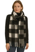 Women’s Checked Winter Scarf – Soft Tartan Blanket Wrap with Tassels