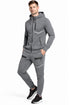 Men’s Hooded Tracksuit Set – Zip Pockets, Full-Zip Hoodie & Joggers