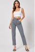 Women Plus Size High Waist Straight Leg Jeans