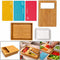 Bamboo Cutting Board Set with Colour-Coded Chopping Mats & Storage Tray – Hygienic Kitchen Food Prep System