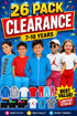 26 Pack Kids Clothing Clearance Bundle – Hoodies, T-Shirts, Joggers & Boxer Shorts, Ages 7–10
