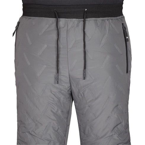 Men’s Winter Jogger Pants – Warm Quilted Insulated Drawstring Trousers with Zipper Pockets