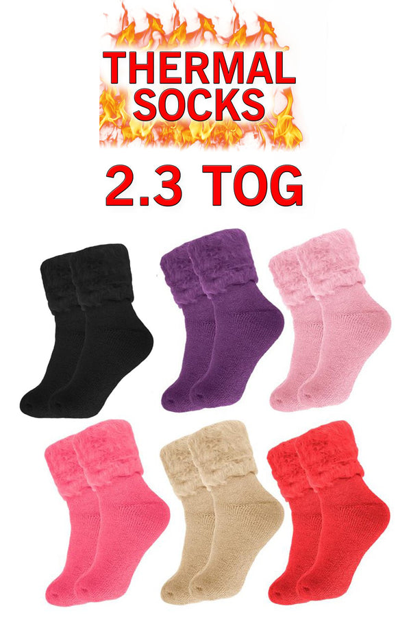 Women Brushed Fleece Thermal Socks
