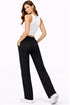 Women’s Fleece Open Hem Joggers – Drawstring Lounge Bottoms