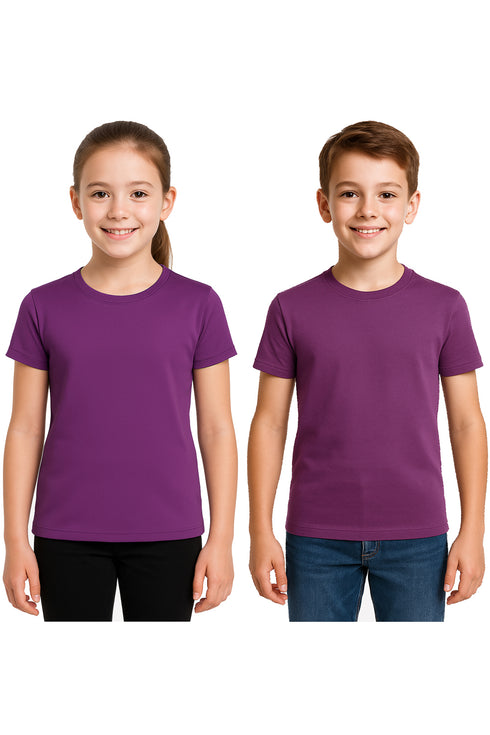 Kids Quick Dry Polyester Short Sleeve T-Shirt
