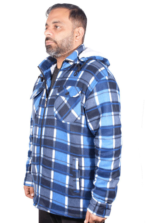 Mens Sherpa Fur Lined Hoodie