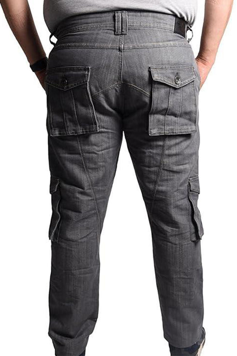 Mens Cargo Combat Denim Jeans - TF260