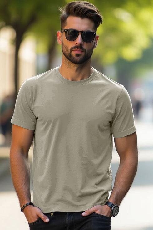 Mens Plain Polycotton T Shirt