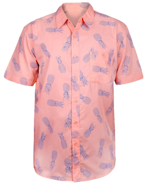 5 Pack Mens Beach Hawaiian Shirt Short Sleeve Summer Shirt