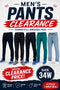 5 Pack Men’s Pants Clearance Bundle - From £6.99 Per Unit