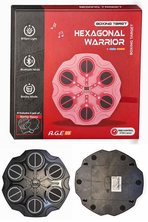 Smart Boxing Machine Wall Target with Lights & Music – Interactive Punch Trainer for Home Fitness