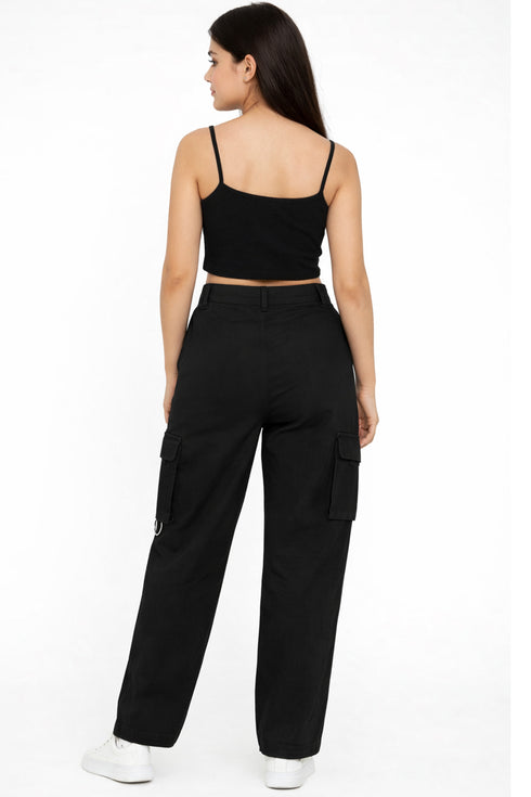 Girls Cargo Combat Trousers