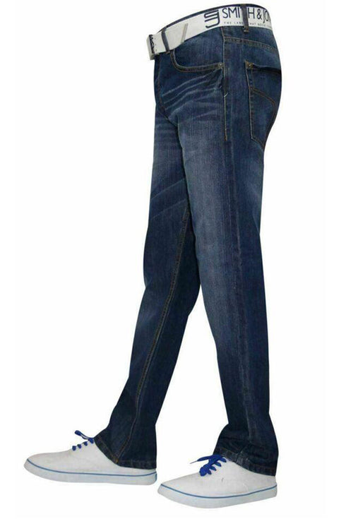 Men's Straight Cut Regular Fit Jeans - 25 or 50 Pack