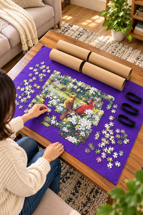 Jigsaw Puzzle Roll Up Storage Mat – Up to 3000 Pieces
