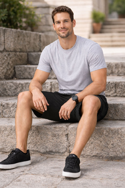 Men’s Cotton Cargo Shorts with Pockets