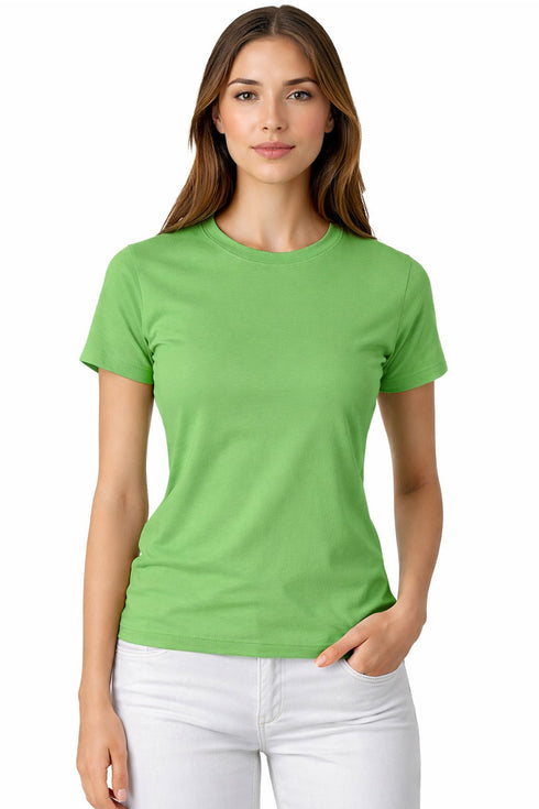 7 Pack Women's Plain Poly-cotton T-Shirts