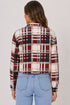 Ladies Collar Checked Jacket