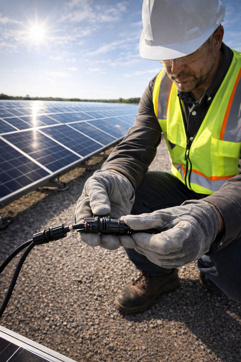 10 Pack Solar Panel Cable Connectors