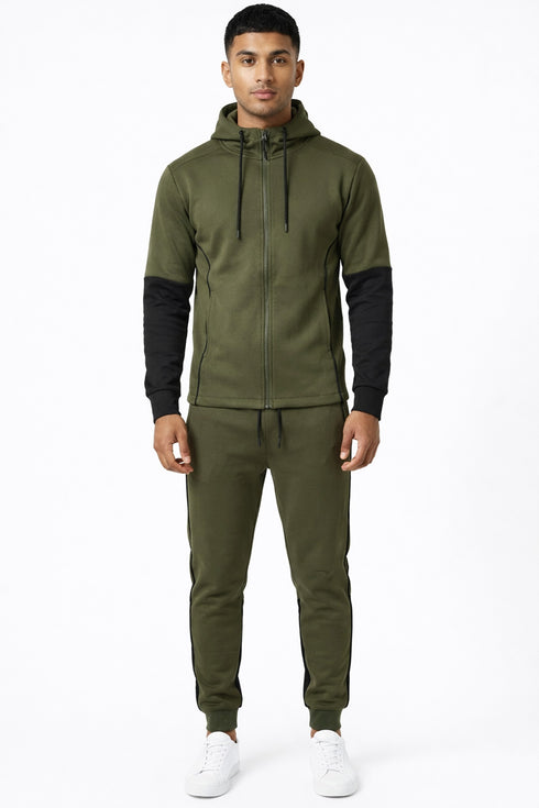 Men’s Hooded Tracksuit Set – Zip Up Hoodie & Joggers Sports Tracksuit