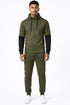 Men’s Hooded Tracksuit Set – Zip Up Hoodie & Joggers Sports Tracksuit