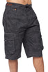 Mens Camouflage French Terry Cargo Shorts