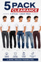 5 Pack Men’s Slim, Straight & Distressed Styles Jeans - From £4.99 Per Unit