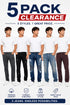 5 Pack Men’s Slim, Straight & Distressed Styles Jeans - From £4.99 Per Unit