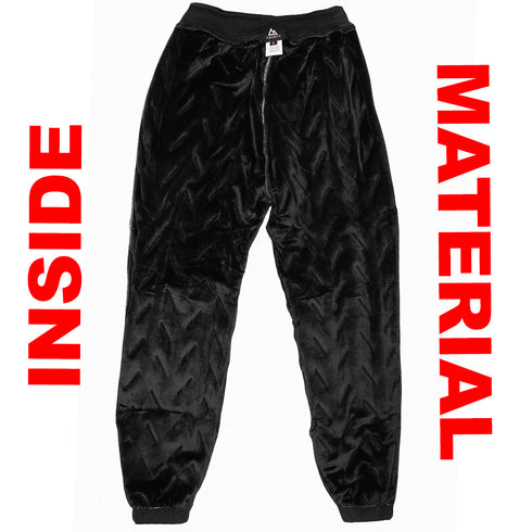 Men’s Winter Jogger Pants – Warm Quilted Insulated Drawstring Trousers with Zipper Pockets