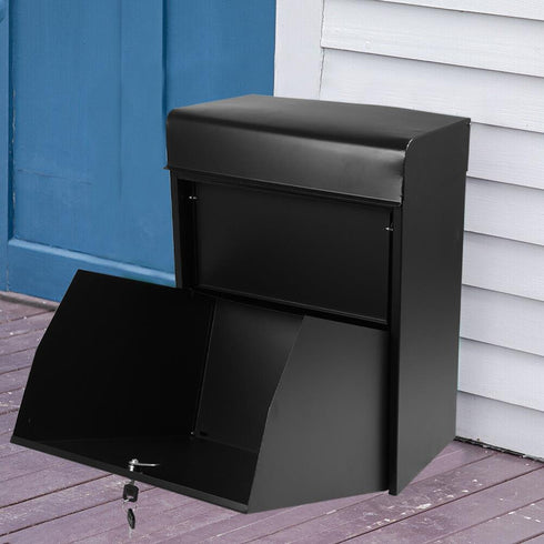 Wall Mounted Secure Parcel Delivery Box – Weatherproof Lockable Mail Drop Box