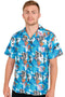 Mens Sky Blue Hawaiian Shirt