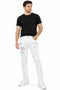 Men Rip Biker Style Denim Jeans