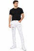 Men Rip Biker Style Denim Jeans