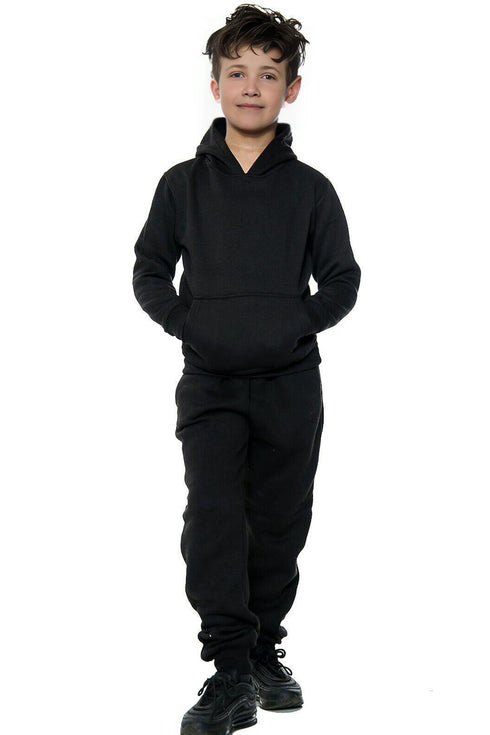 Kids Plain No Cord Tracksuit Set