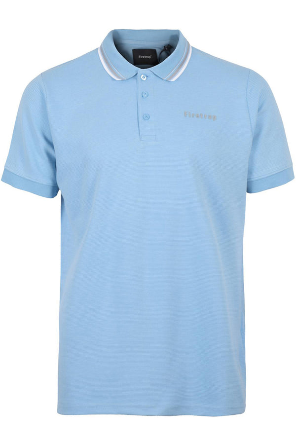 Men's Firetrap Polo Shirt - Plain Short Sleeve Pique Casual Golf Tee