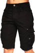 Crosshatch Mens Knee Length Cargo Shorts