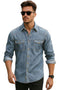 Mens Cotton Denim Long Sleeve Shirt