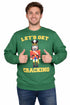 Christmas Fleece Jumper Sweatshirt Cracking