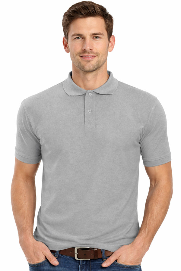 Men's Ribbed Collar Polo Shirt