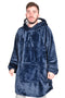Unisex Navy Blanket Hoodie - Thin