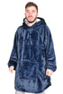 Unisex Navy Blanket Hoodie - Thin