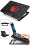 5 Fan Laptop Cooling Pad – Adjustable USB Laptop Stand