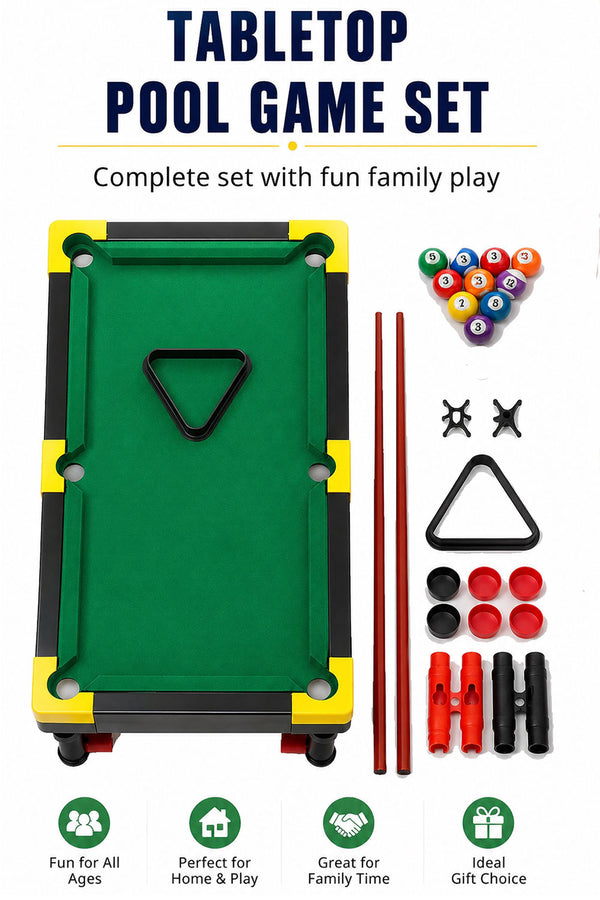Tabletop Pool Game Set for Kids