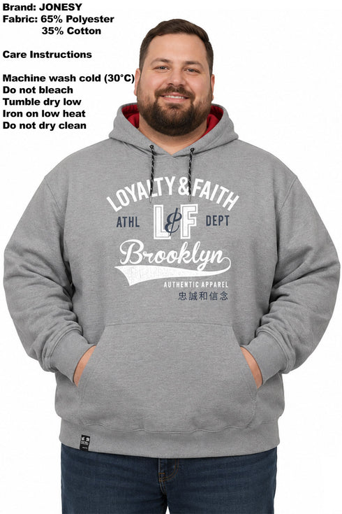 2 Pack Men’s Plus Size Pullover & Zip Up Hoodies - From £8.49 Per Unit