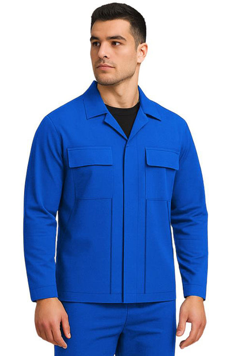 Men’s Workwear Jacket – Durable Long Sleeve Uniform Coat with Multiple Pockets