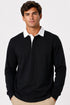 Men’s Long Sleeve Plain Rugby Polo Shirt