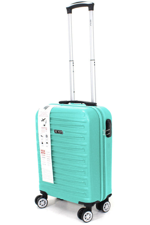 Lightweight Hard Shell Cabin Suitcase – 4 Wheel Spinner Travel Luggage