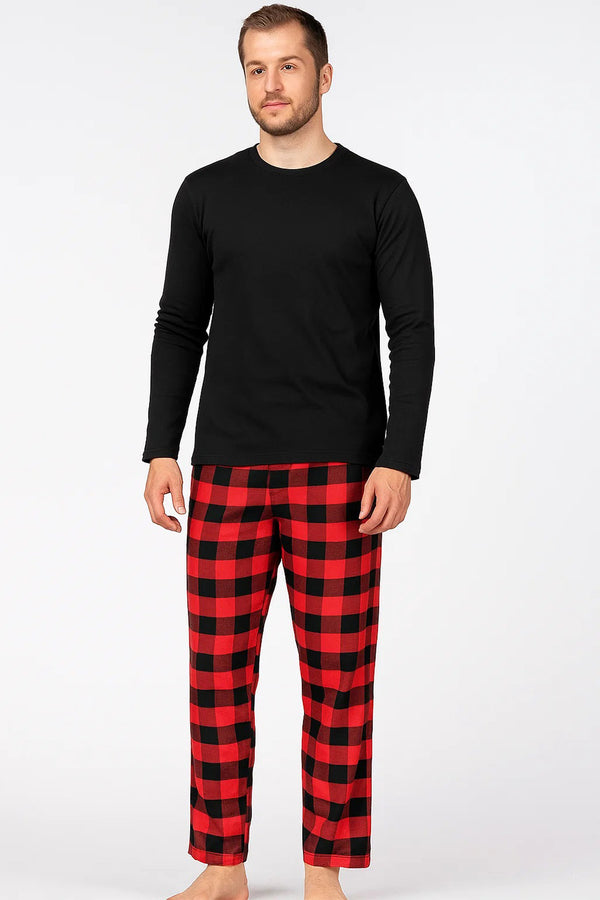 Mens Long Sleeve Lounge Pyjama Set